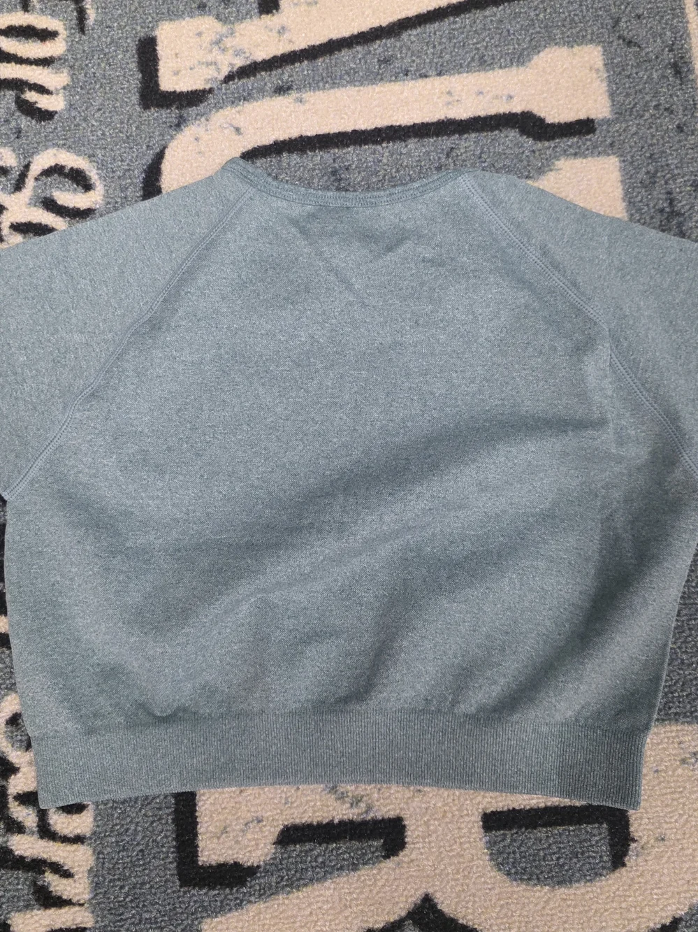 Crop Top Workout Shirt. Shortsleeve